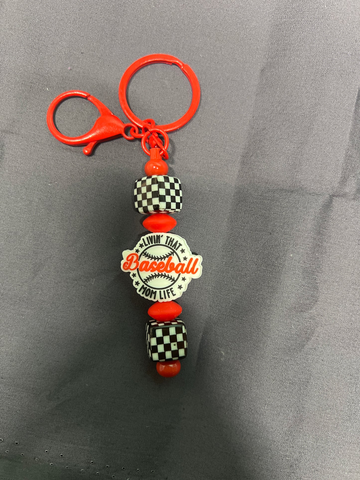 Baseball Mom Keychain