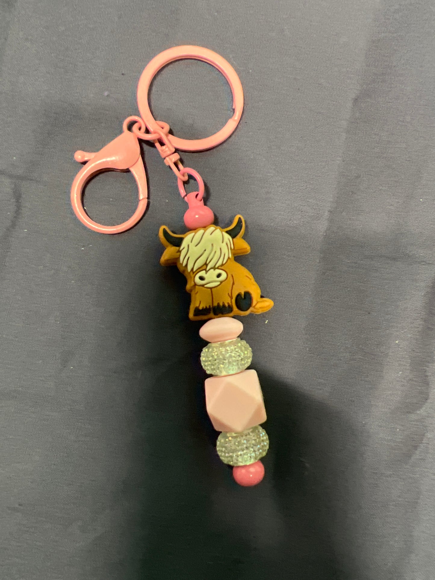 Highland Cow Keychain