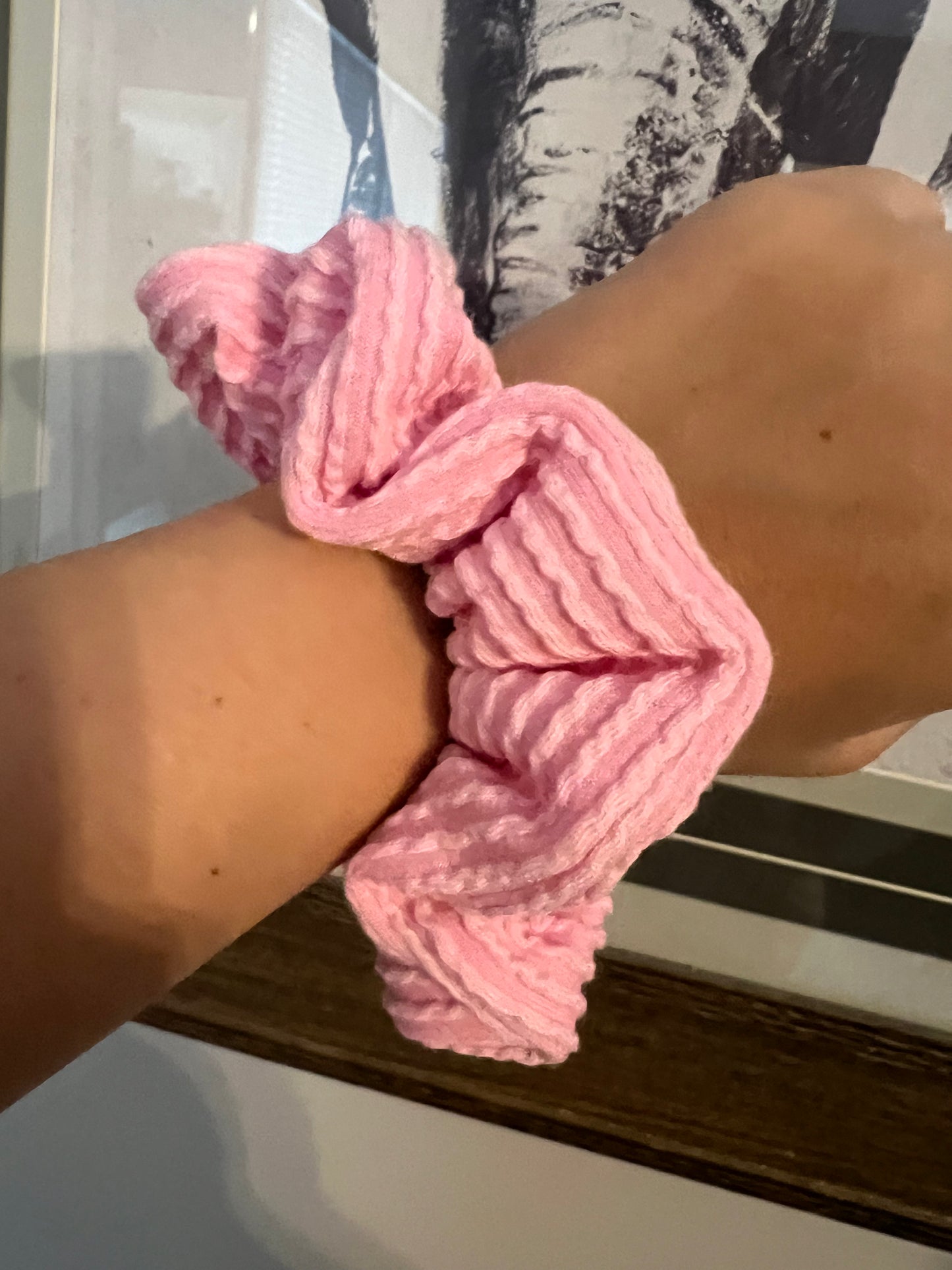 Love Me Solid Pink Scrunchie