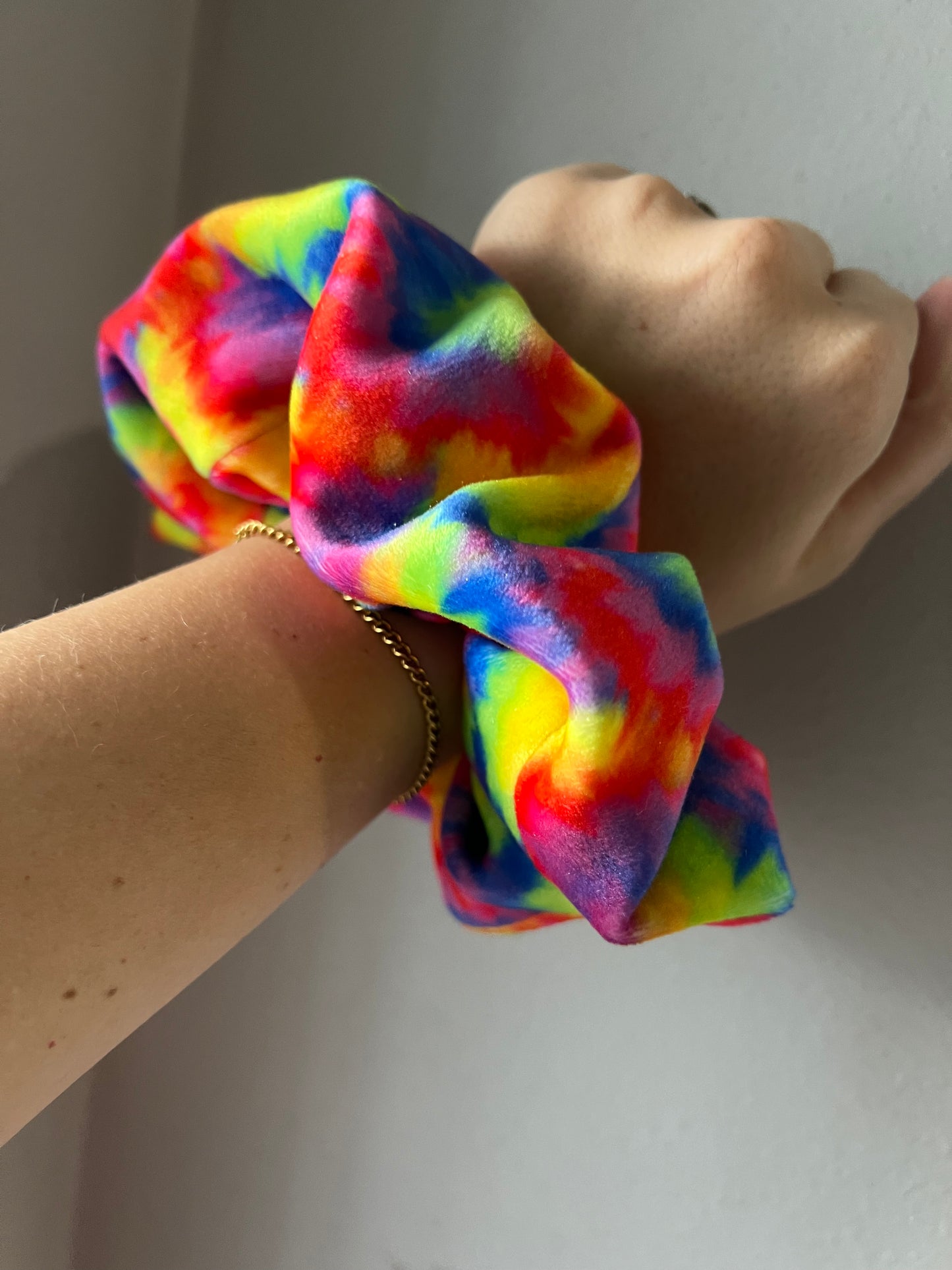 Tie-dye Velvet Scrunchie