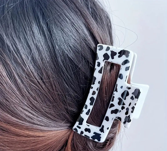 Cow Print Claw Clip