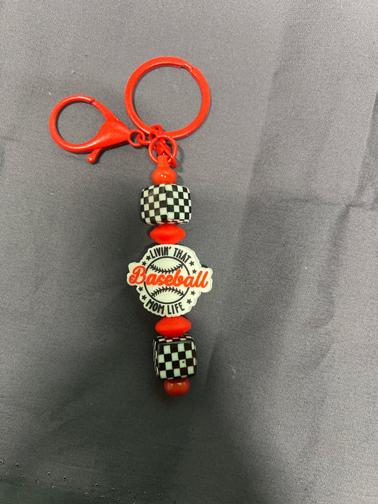 Baseball Mom Keychain