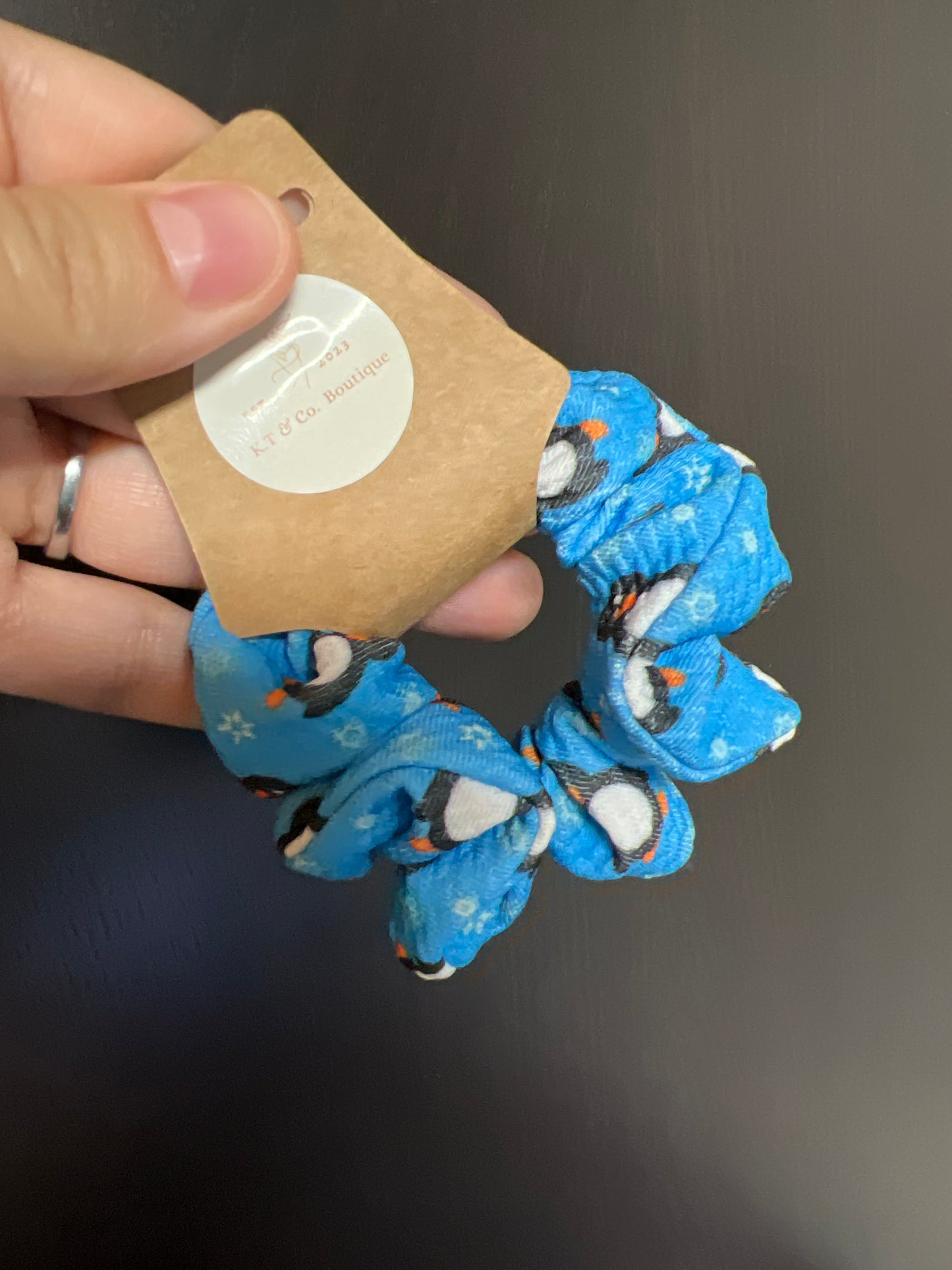 Penguin Mini Scrunchie