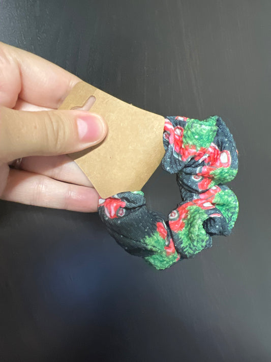 Christmas Trucks Mini Scrunchie