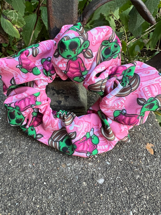 Pink Zombie Scrunchies