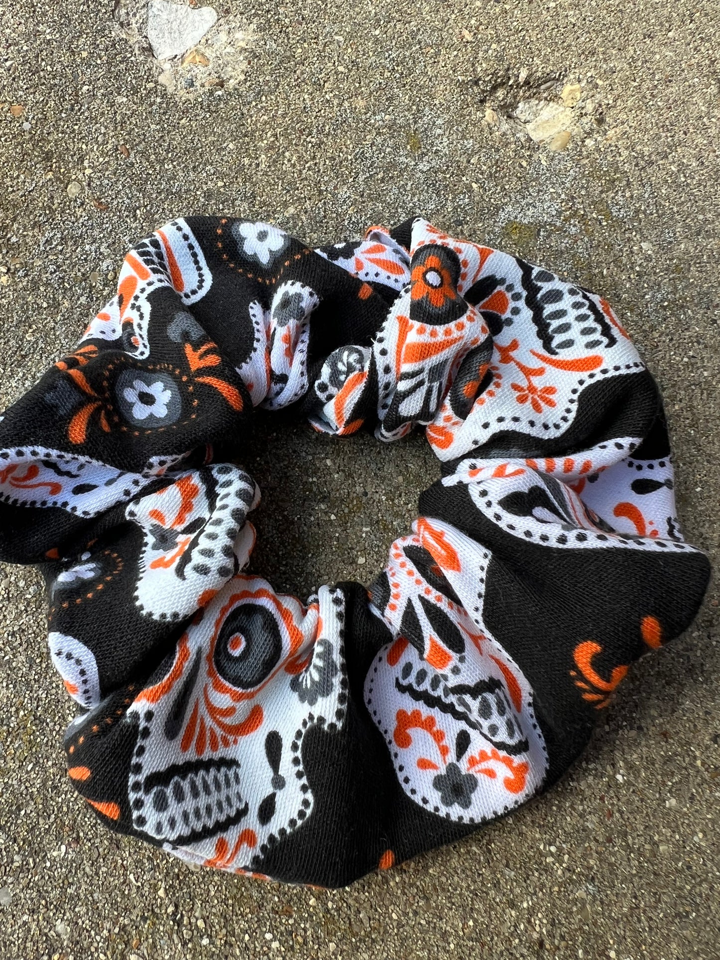 Sugar Skull Scrunchie