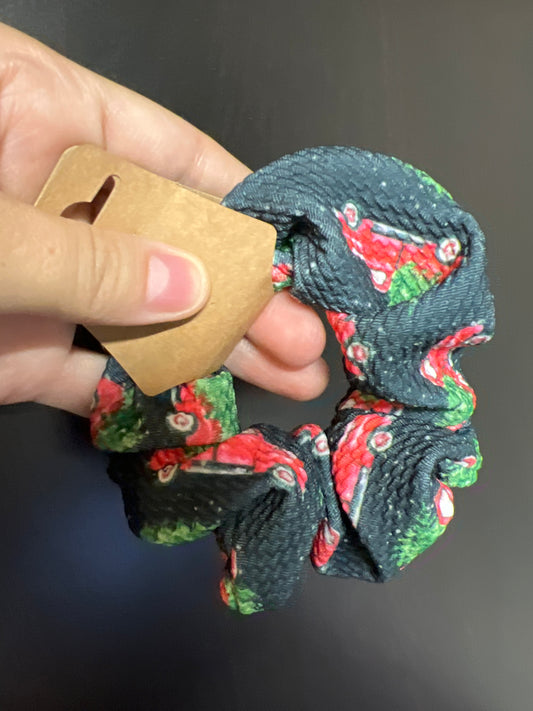 Christmas Trucks Scrunchie