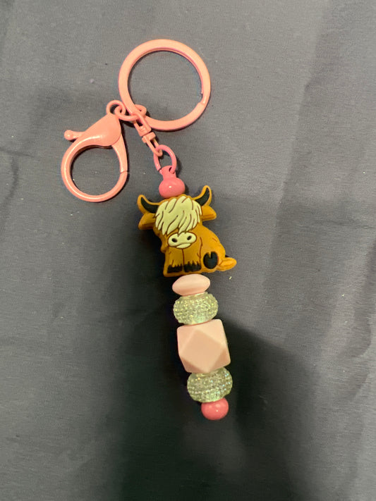 Highland Cow Keychain