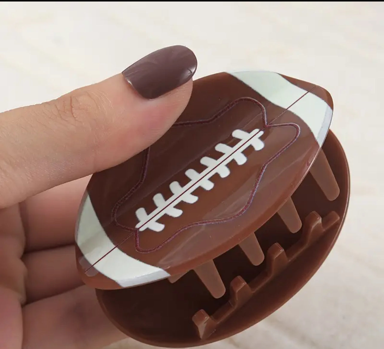 Football Hair Clip