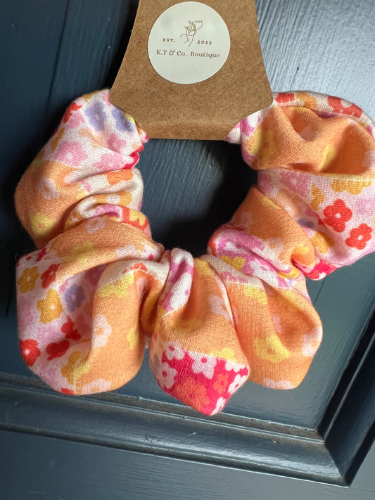 Floral Patchwork Scrunchie