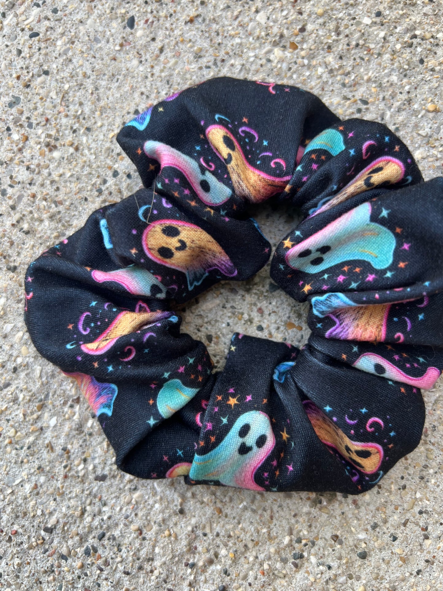 Neon Ghosts Mini Scrunchie