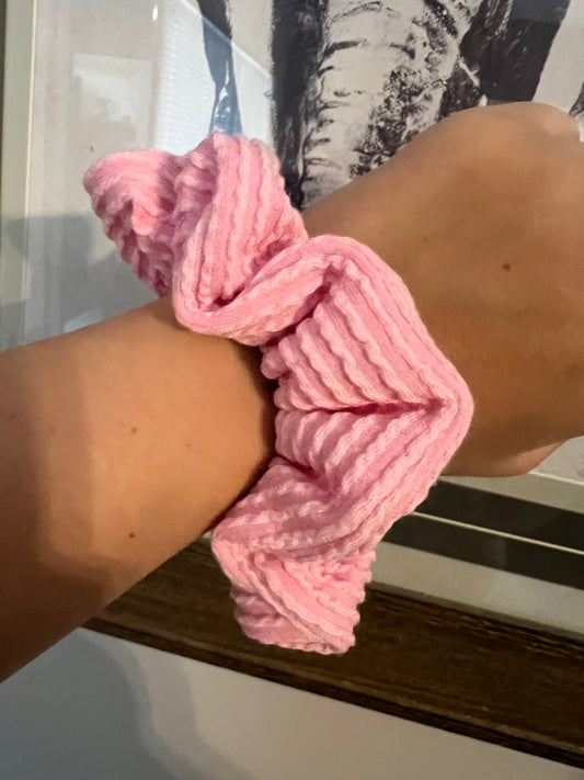 Love Me Solid Pink Scrunchie