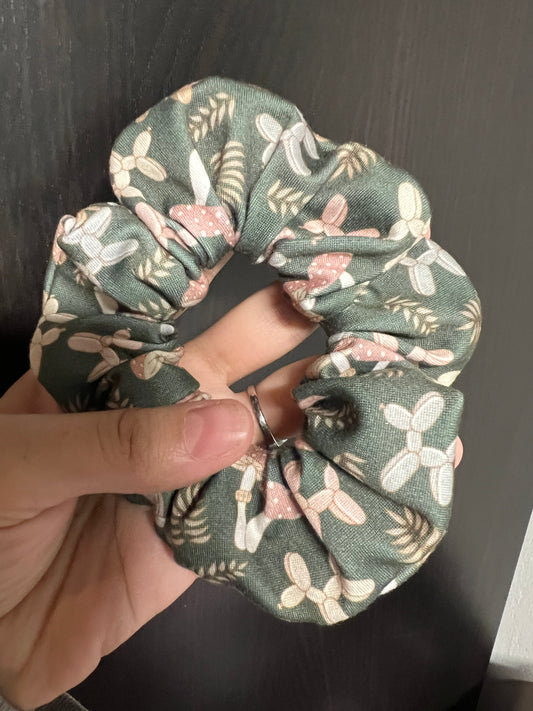 Cottage Core Balloon Dog Scrunchie