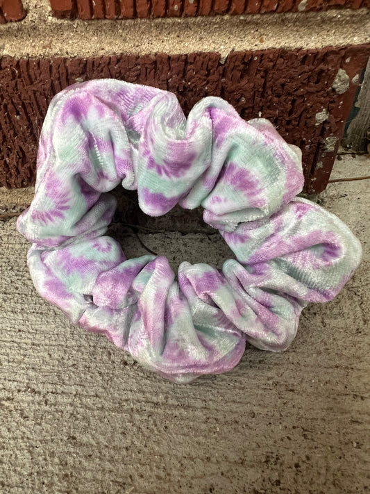 Tie-Dye Velvet Mini Scrunchie