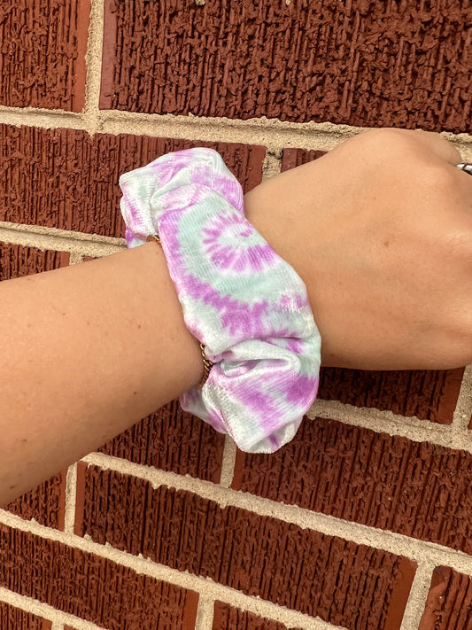 Tie-Dye Velvet Scrunchie