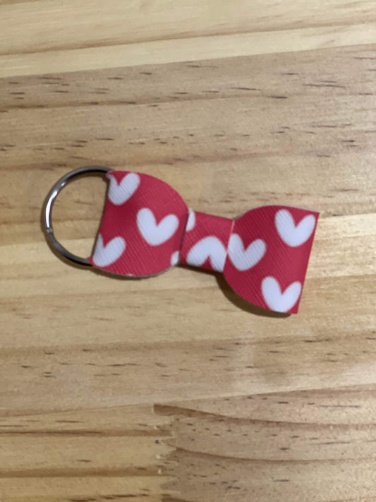 Pink Love Bow Keychain