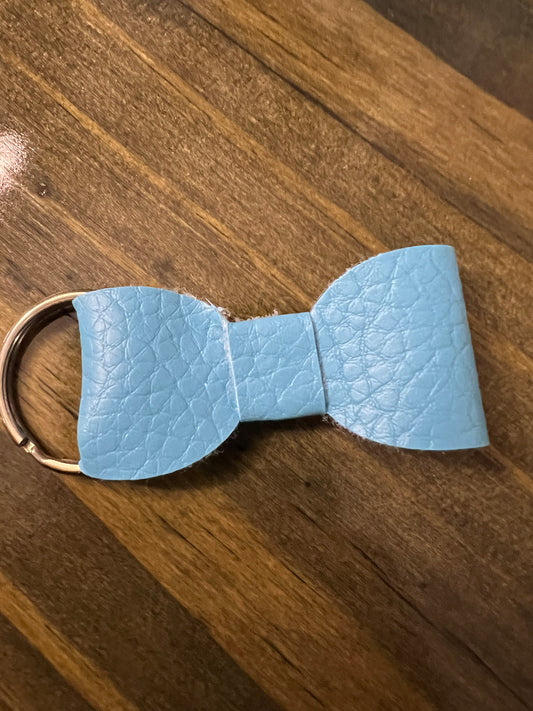 Baby Blue Bow Keychain