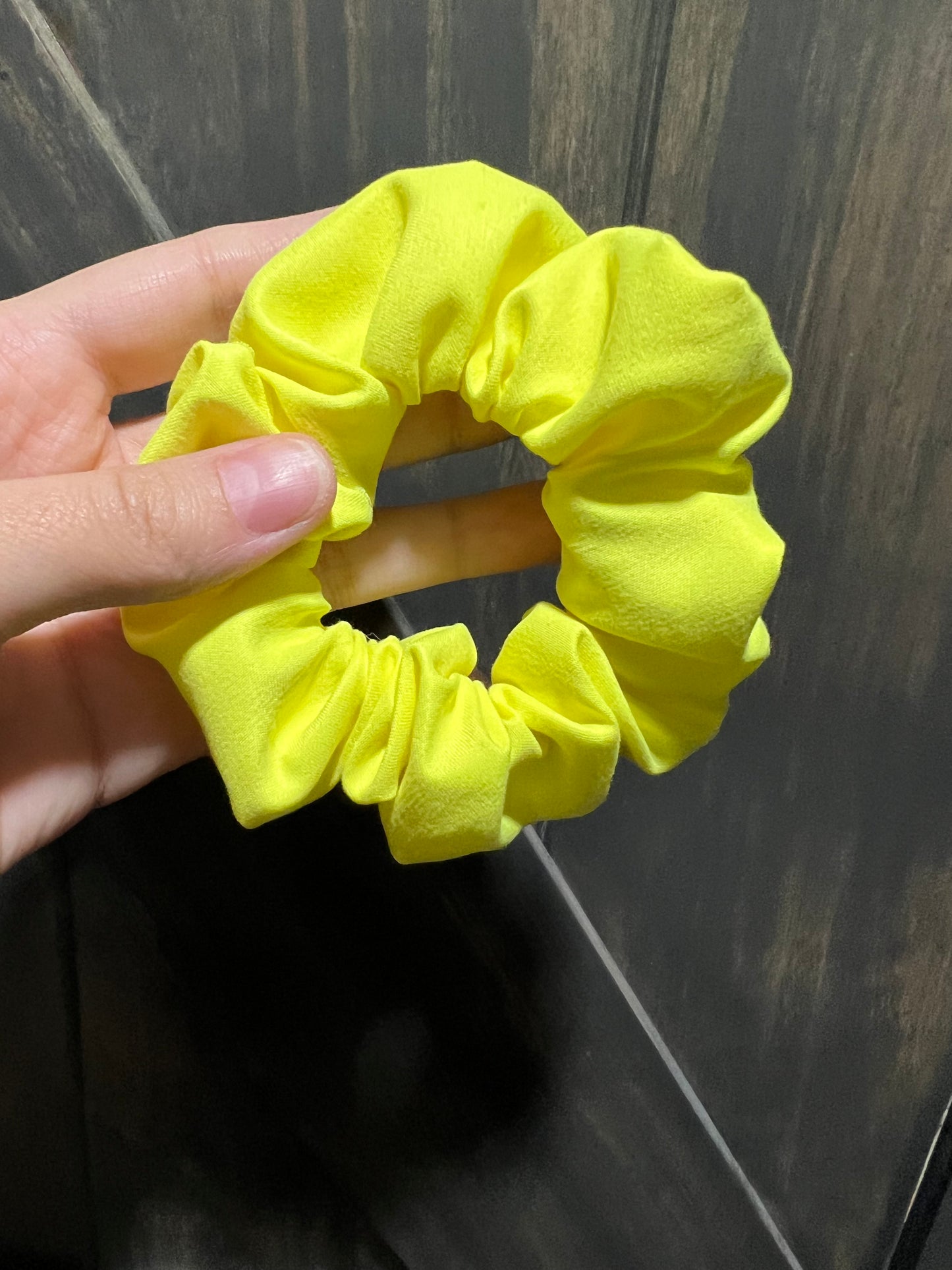 Sunshine Yellow Soft Cotton Scrunchie