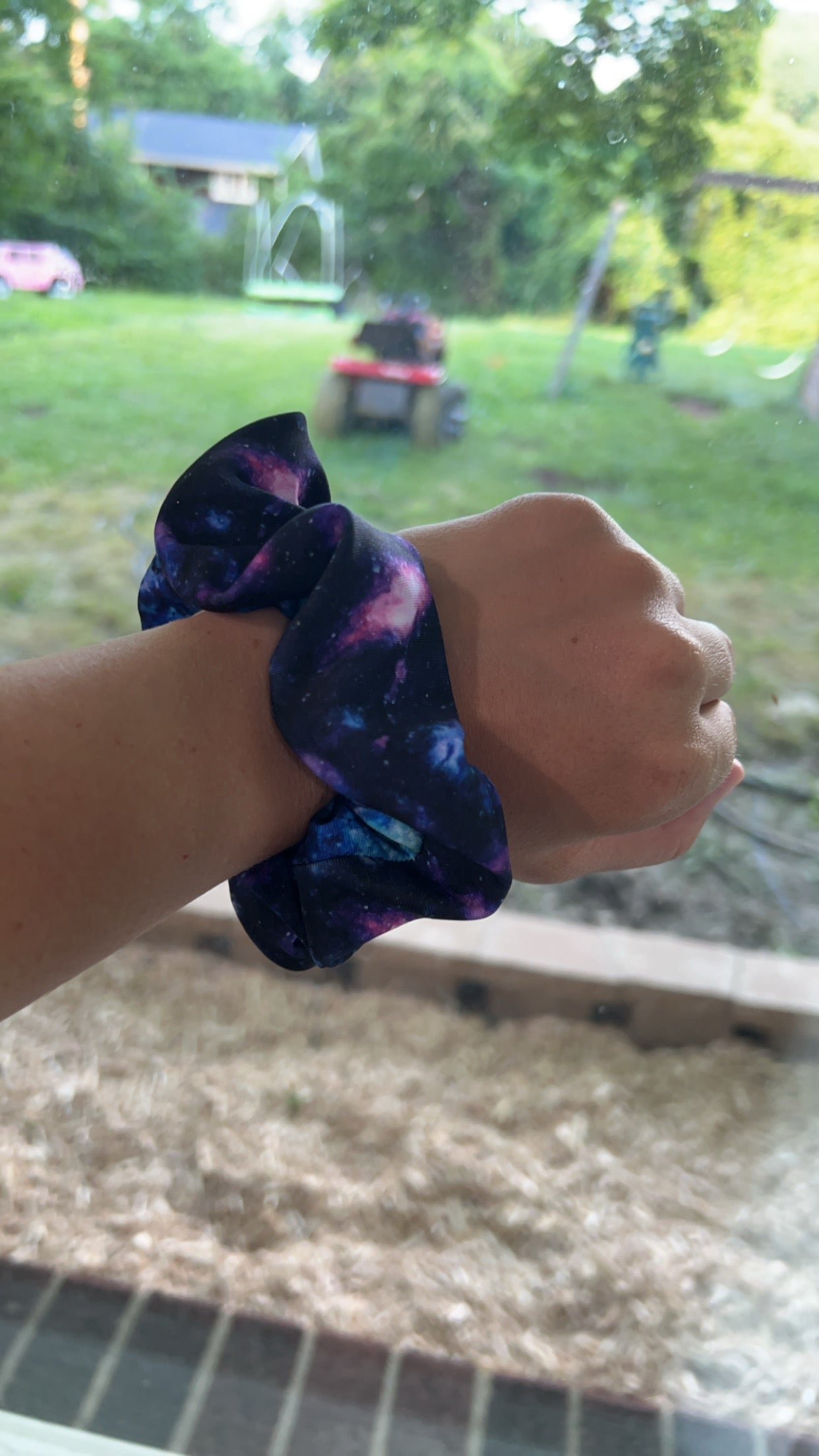 Galaxy Swim Mini Scrunchie